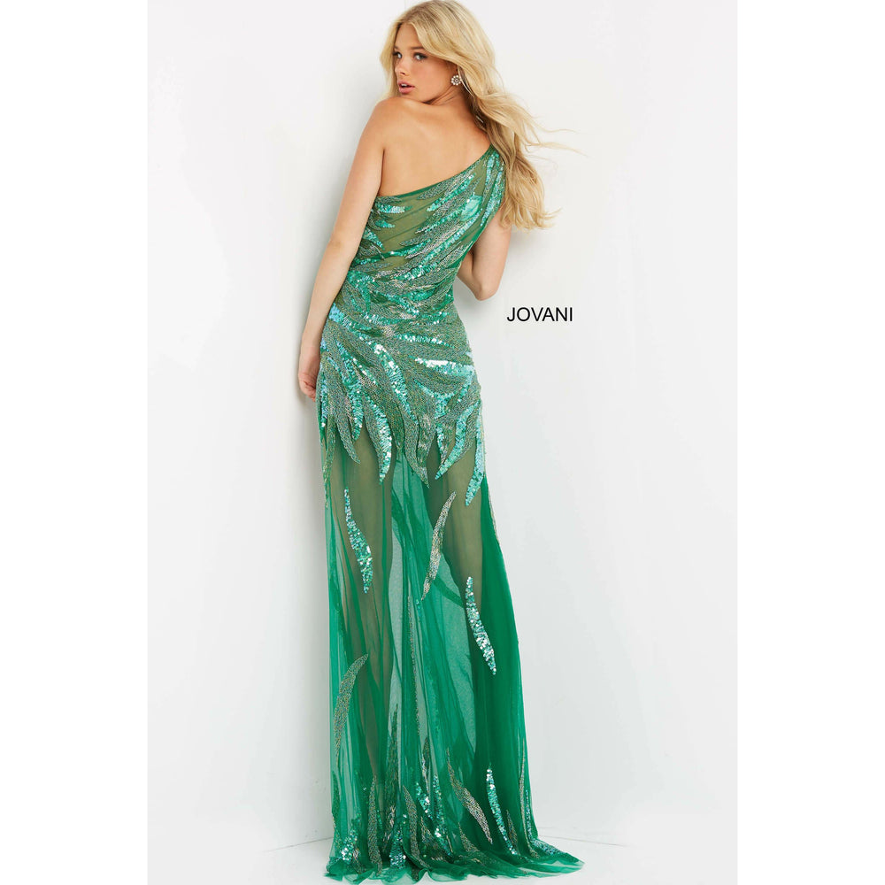 Jovani shop green gown