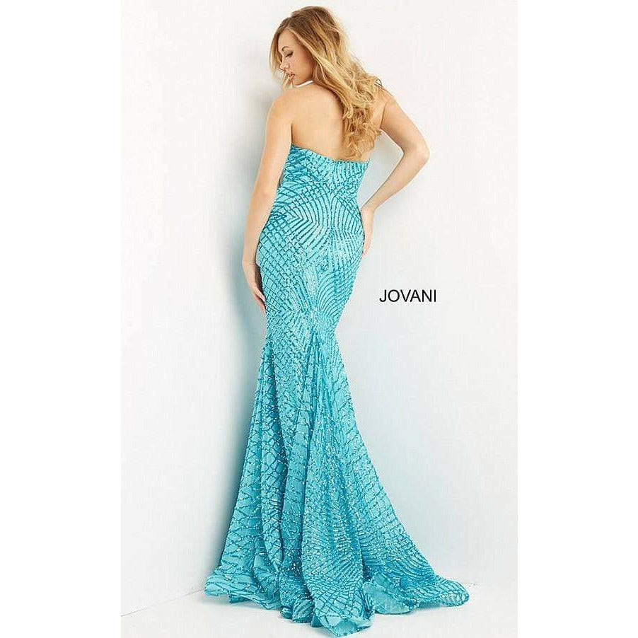 Jovani Prom Dress Jovani Jade Embellished Strapless Prom Dress 06516