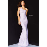 Jovani Prom Dress Jovani Lilac One shoulder Bodycon Jersey Prom Dress 06734