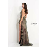 Jovani Prom Dress Jovani Multi Sequin Spaghetti Strap Prom Dress 04231