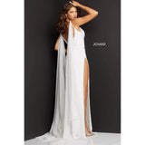 Jovani Prom Dress Jovani Off White Illusion Bodice Sexy Prom Dress 07528
