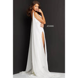Jovani Prom Dress Jovani Off White Illusion Bodice Sexy Prom Dress 07528