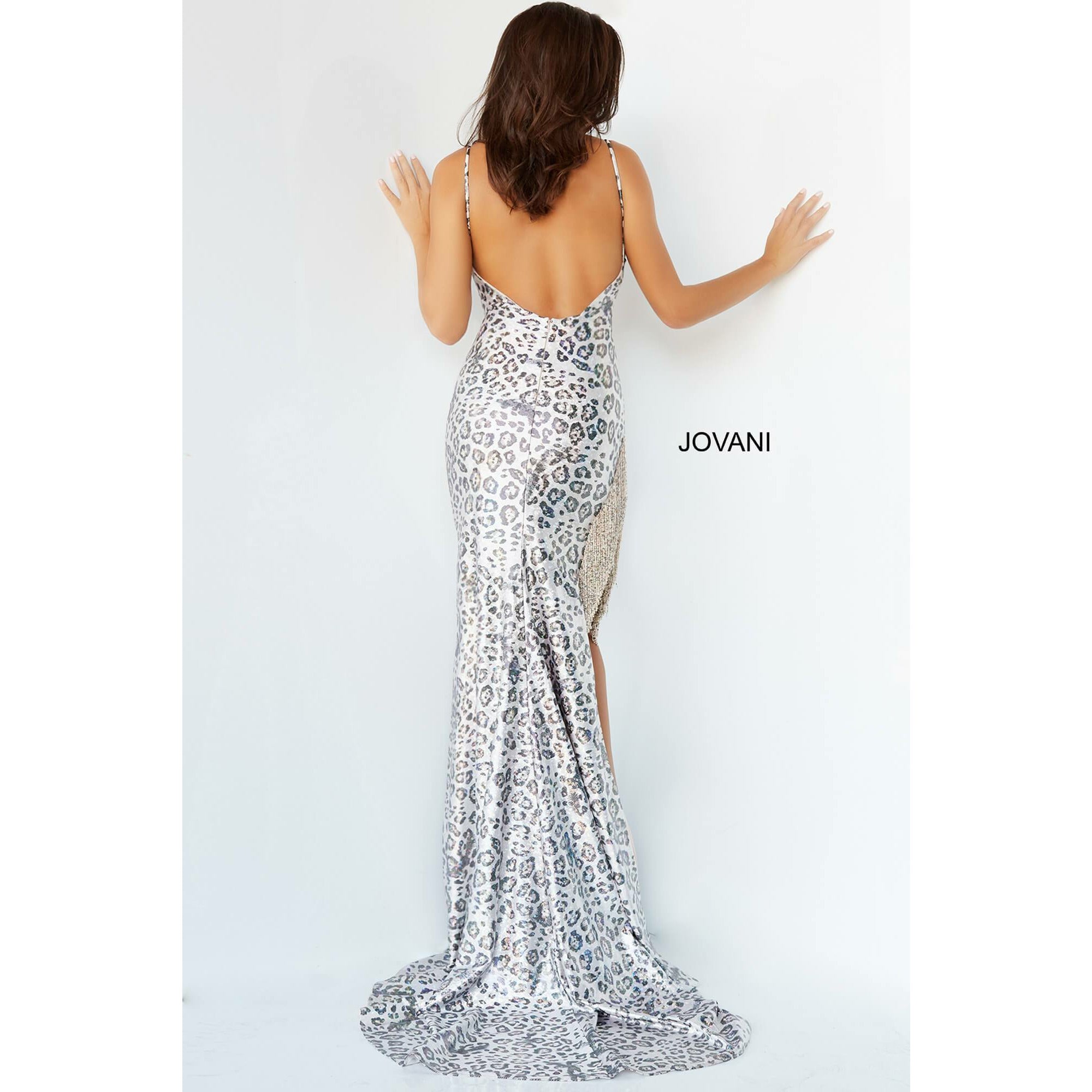 Jovani Prom Dress Jovani Print Sweetheart Neckline Prom Dress 28285