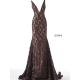 Jovani Prom Dress Low V Neck Sleeveless Jovani Gown 63437