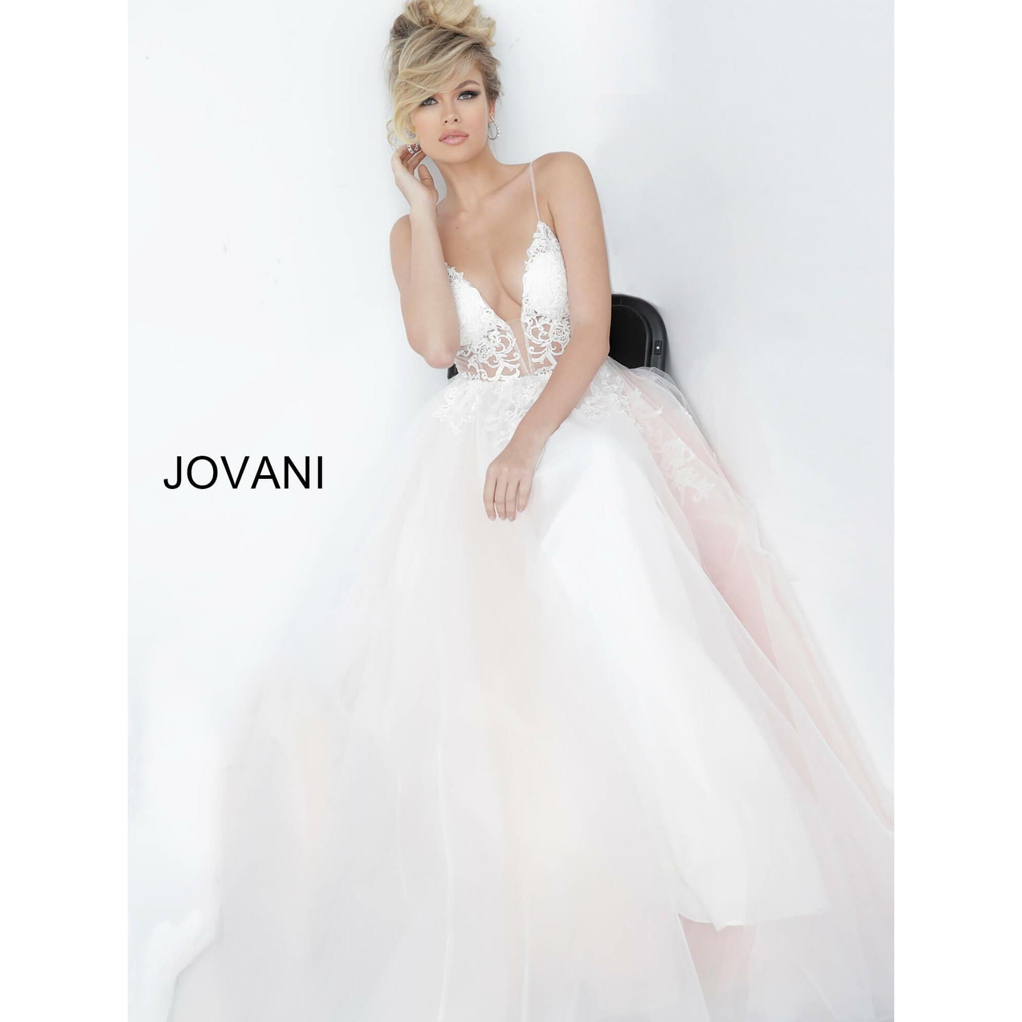 Jovani Prom Dress Off White Tulle Prom Ballgown 1310