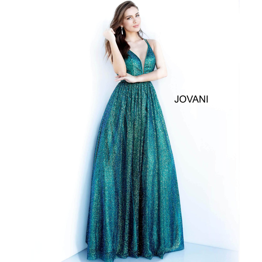 Jovani Prom Dress Open Back Glitter Jovani Prom Ballgown 4198