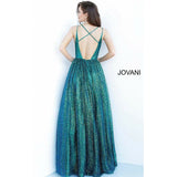 Jovani Prom Dress Open Back Glitter Jovani Prom Ballgown 4198