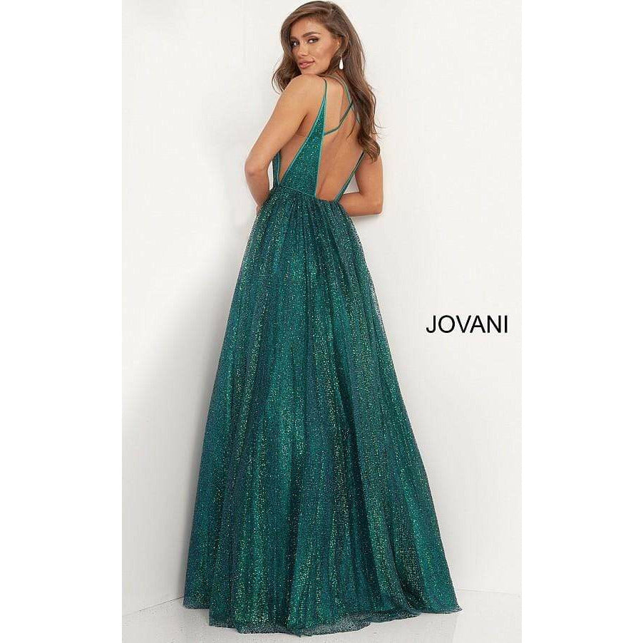 Jovani Prom Dress Open Back Glitter Jovani Prom Ballgown 4198