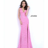 Jovani Prom Dress Royal V Neck Fitted Prom Dress 02472
