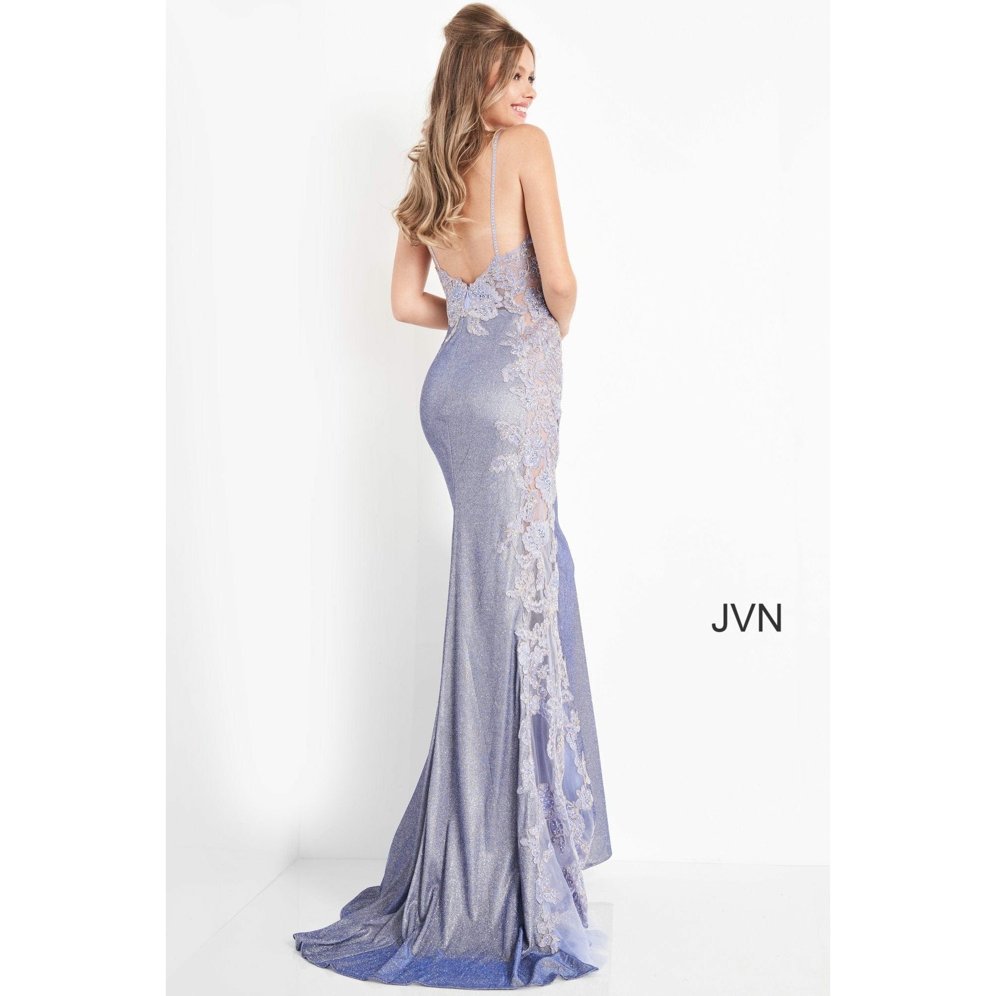 JVN by Jovani Evening Dresses JVN2205 Embroidered Form Fitting Prom Dress