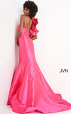JVN by Jovani Prom Dress JVN00650 Fuchsia One Shoulder Mermaid Prom Dress