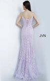 JVN by Jovani Prom Dress JVN02012 Sheath Embroidered Long Prom Gown