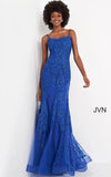 JVN by Jovani Prom Dress JVN02012 Sheath Embroidered Long Prom Gown
