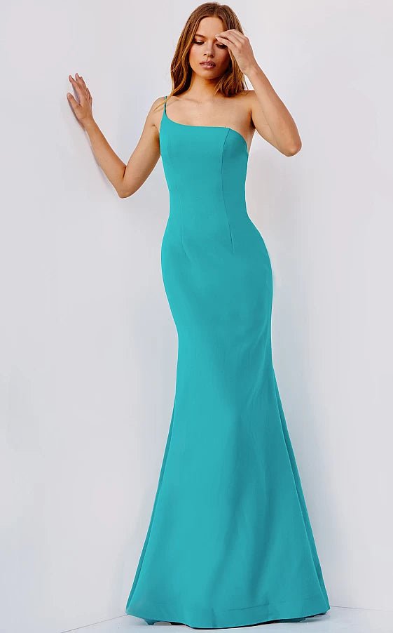 JVN by Jovani Prom Dress JVN08327 Jade One Shoulder Fitted Prom Dress