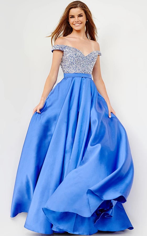 Off the Shoulder Jovani Prom Dress