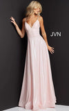 JVN by Jovani Prom Dress JVN08490 Pink A Line Spaghetti Strap Prom Dress