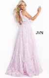 JVN by Jovani Prom Dress JVN08567 Pink Open Back Sleeveless Embellished Prom Gown
