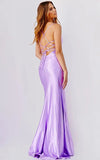 JVN by Jovani Prom Dress JVN24199 Lilac Spaghetti Strap Tie Back Prom Dress