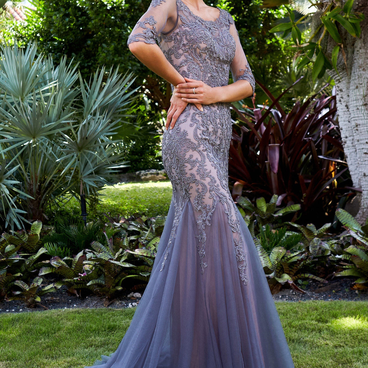 MonCheri Montage 122901 Dress 12 / English Rose MonCheri Montage 122901 Dress 12 / English Rose