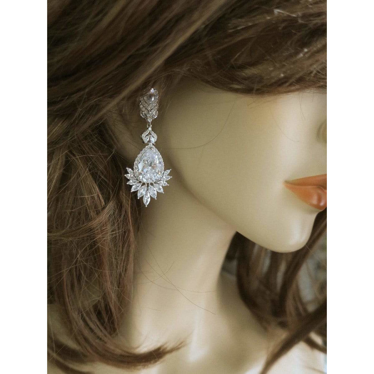 Unique Bridal Earrings - NorasBridalBoutiqueNY