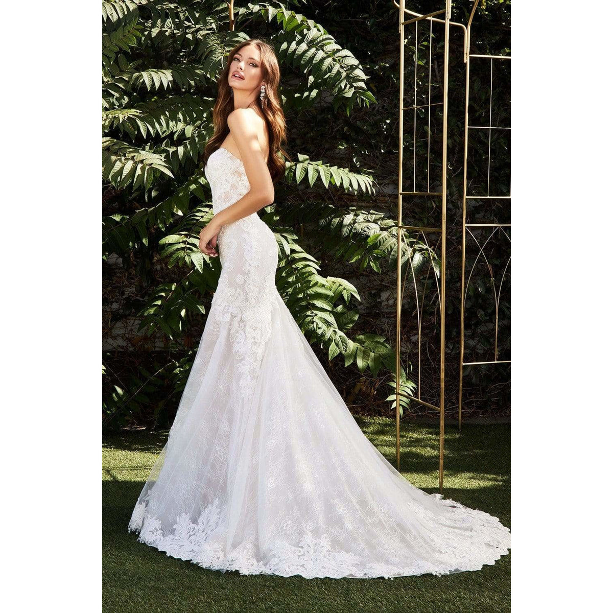NorasBridalBoutiqueNY Bridal Gown Emily Strapless Lace Bridal Gown