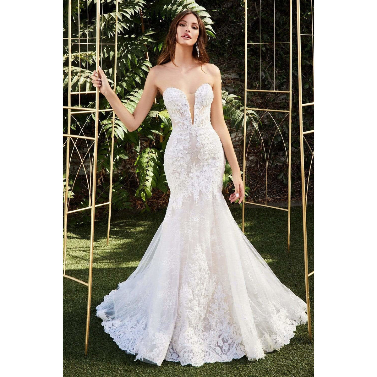 NorasBridalBoutiqueNY Bridal Gown Emily Strapless Lace Bridal Gown