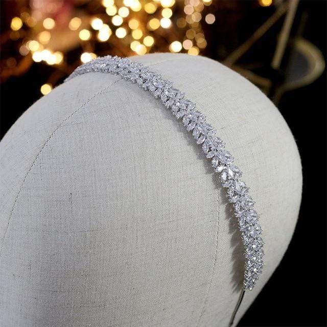 Classic Bridal Headband - NorasBridalBoutiqueNY