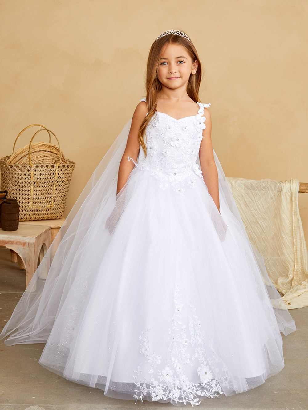 NorasBridalBoutiqueNY Flower Girl Dress Daisy Flower Girl Gown By NorasBridalBoutiqueNY