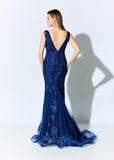 NorasBridalBoutiqueNY Ivonne D ID902 for Mon Cheri  LACED OMBRE FORMAL GOWN