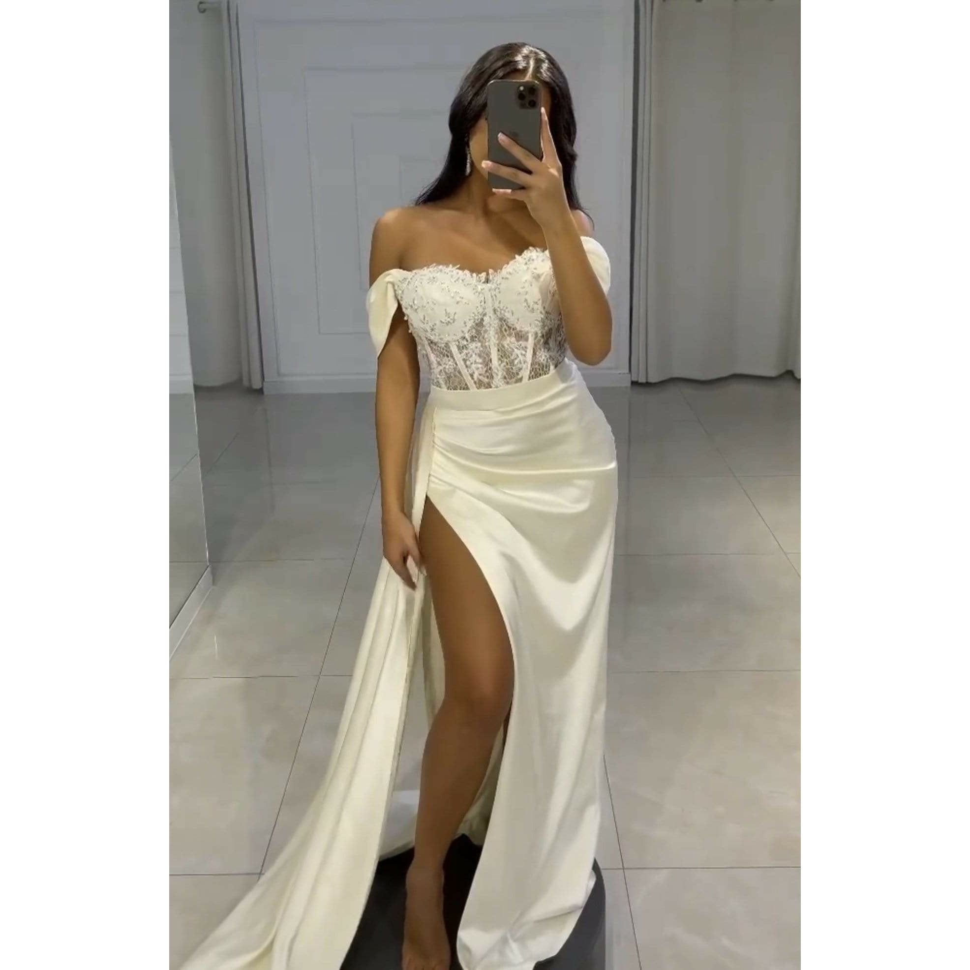 NorasBridalBoutiqueNY The Ally  Corset Embellished Fitted Gown