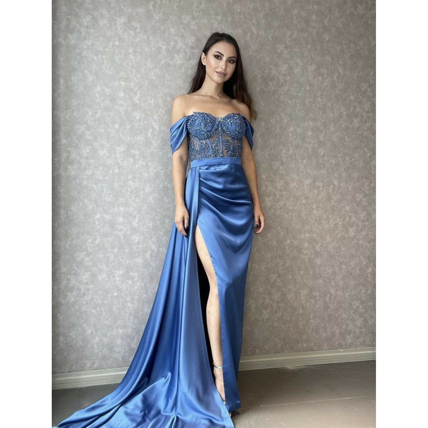 NorasBridalBoutiqueNY The Ally  Corset Embellished Fitted Gown