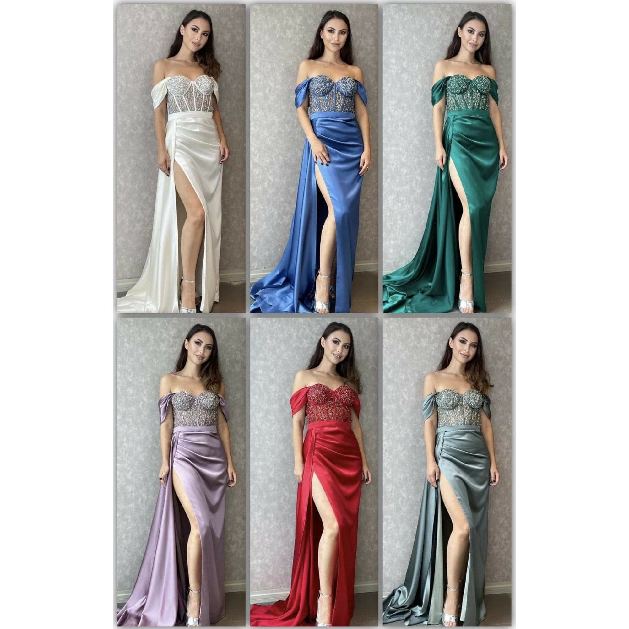 NorasBridalBoutiqueNY The Ally  Corset Embellished Fitted Gown