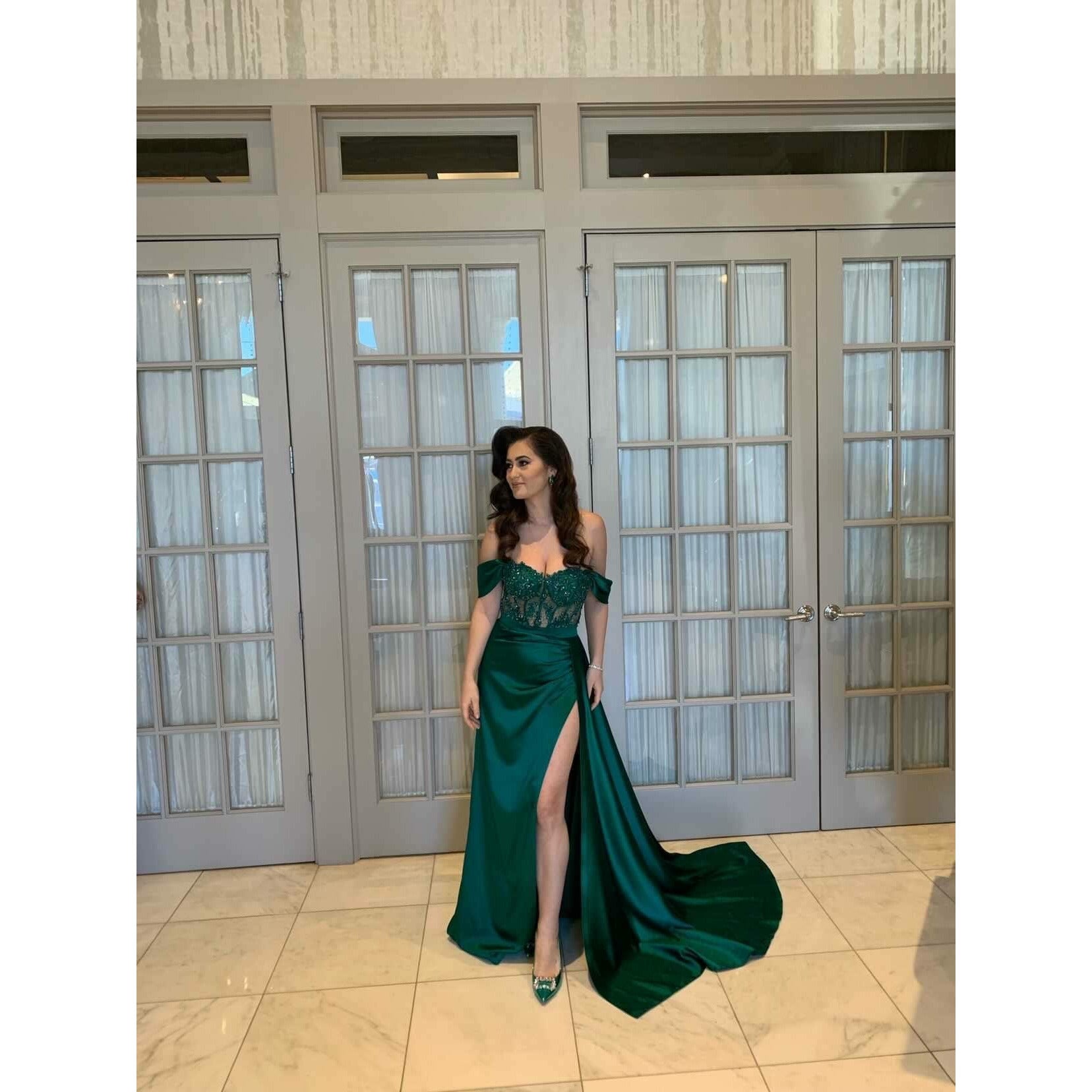 NorasBridalBoutiqueNY The Ally  Corset Embellished Fitted Gown