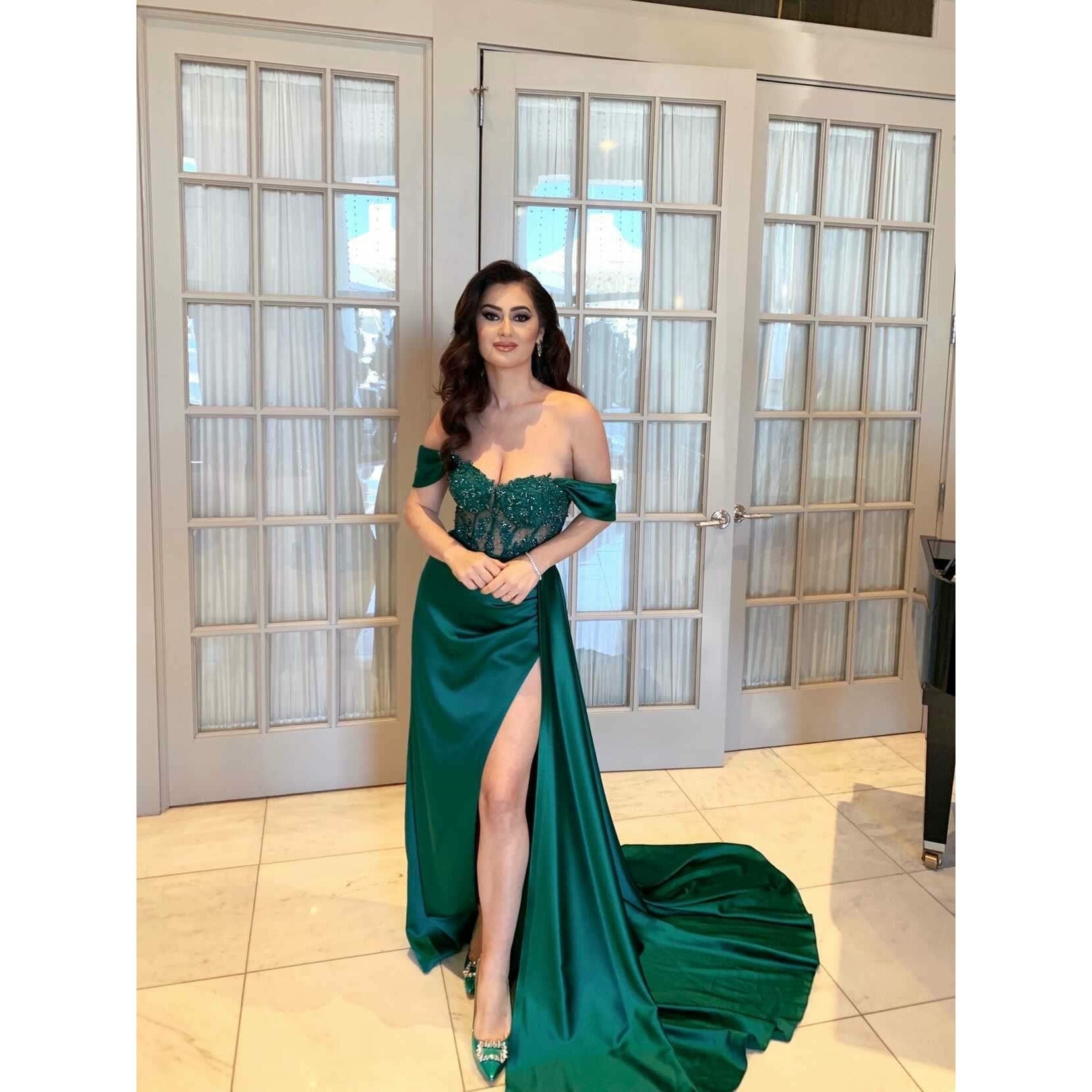 NorasBridalBoutiqueNY The Ally  Corset Embellished Fitted Gown