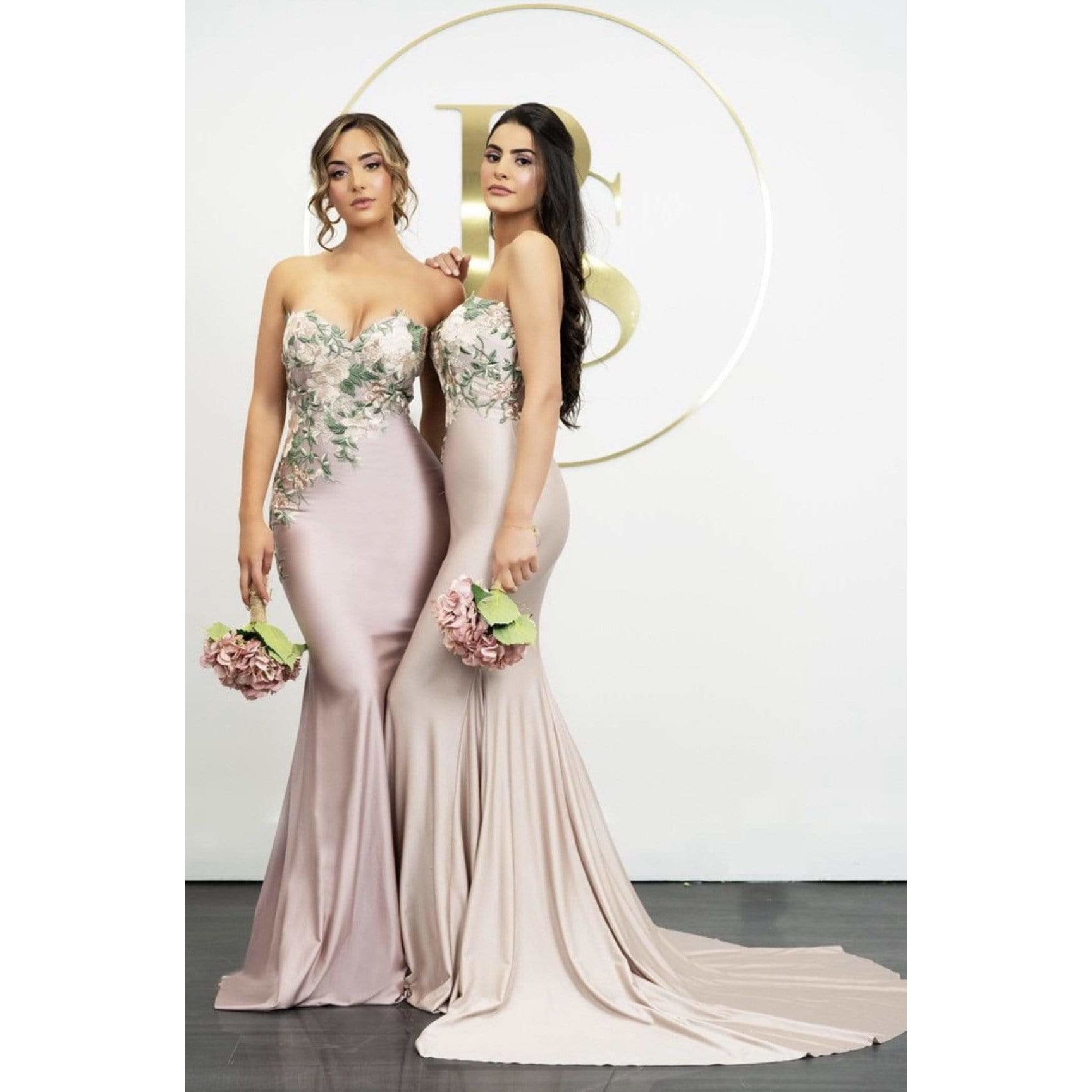 Portia and Scarlett Bridesmaid Dress PS21243 Mauve Portia and Scarlett