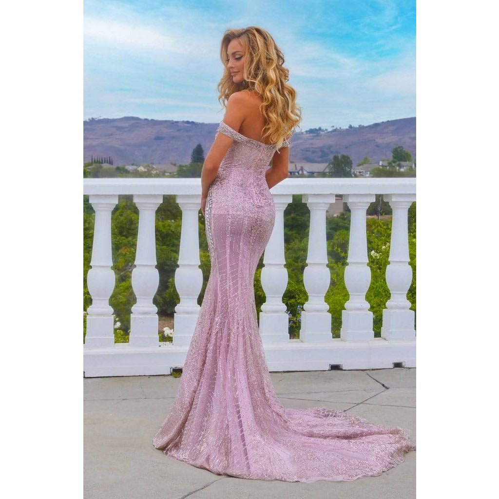 Portia and Scarlett prom gown Portia and Scarlett Blush Dress  PS22956