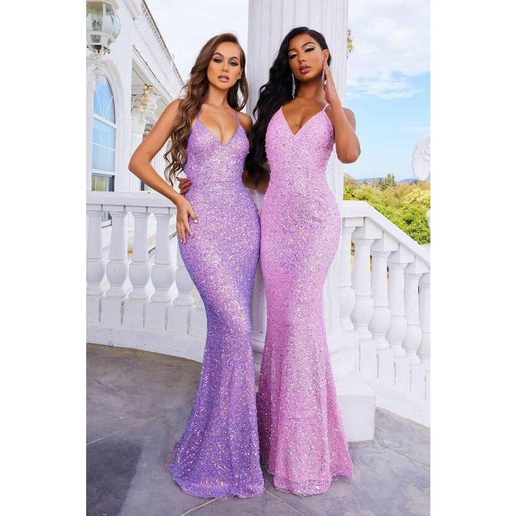 Portia and Scarlett prom gown Portia and Scarlett Dress PS22445C Purple Pink