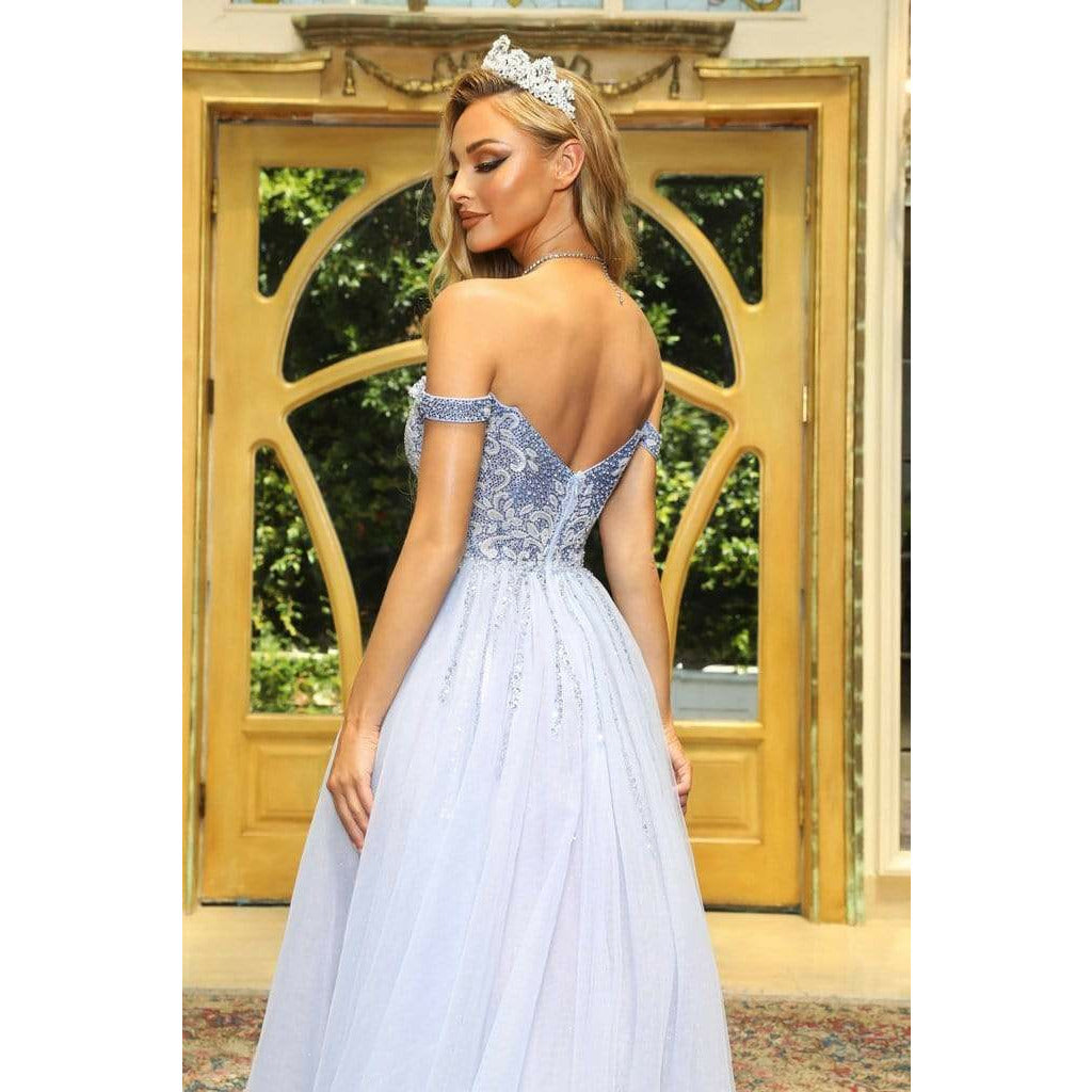 Portia and Scarlett prom gown Portia and Scarlett Dress PS22917 Powder Blue