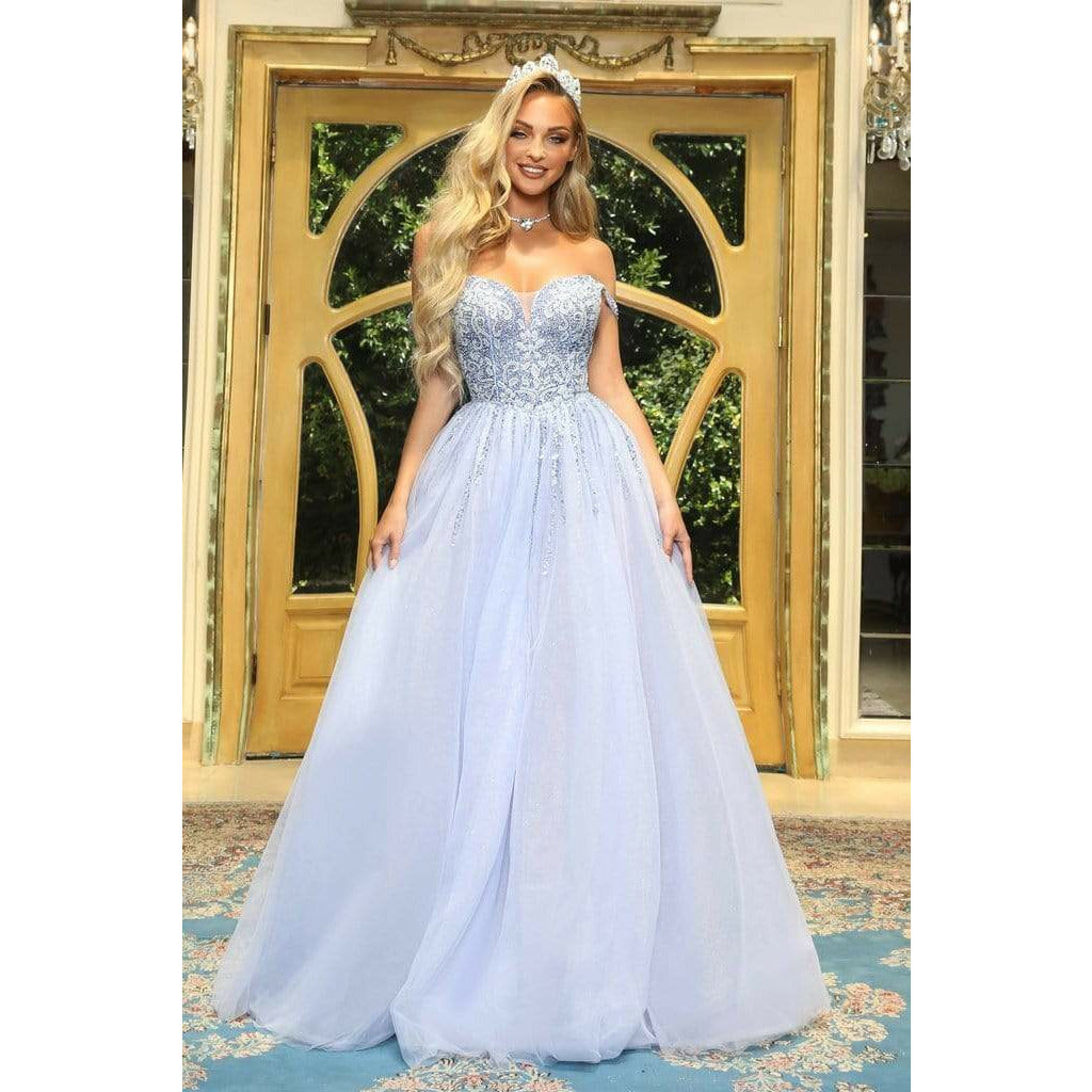 Portia and Scarlett prom gown Portia and Scarlett Dress PS22917 Powder Blue