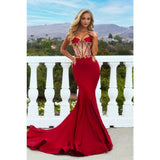 Portia and Scarlett prom gown Portia and Scarlett Red Dress PS22363