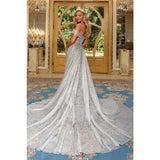 Portia and Scarlett prom gown Portia and Scarlett Silver Dress PS22964