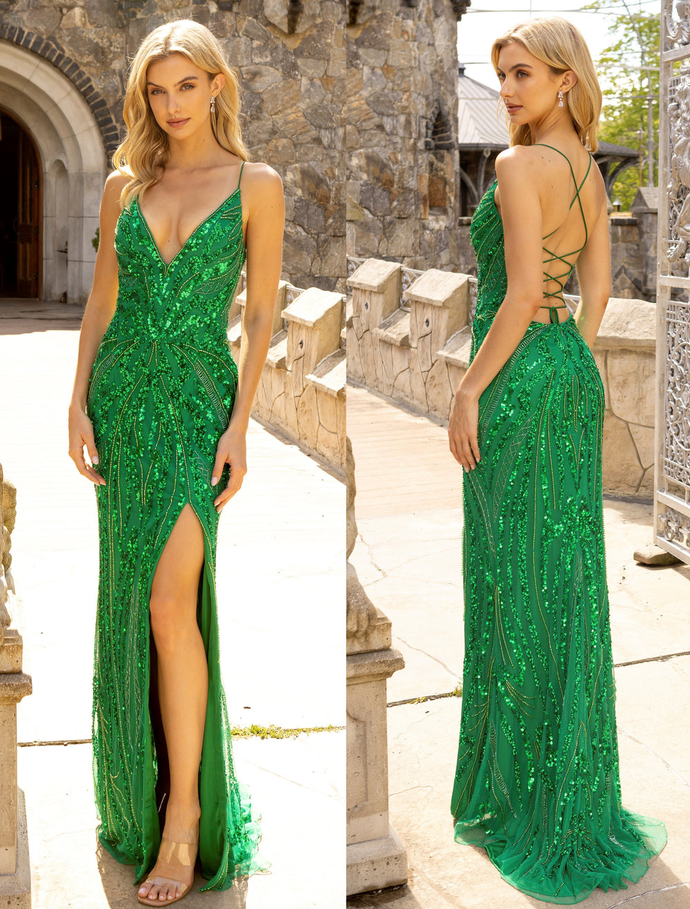 Sequined Mermaid Prom Dress Jasz Couture 7410 - Promheadquarters.com