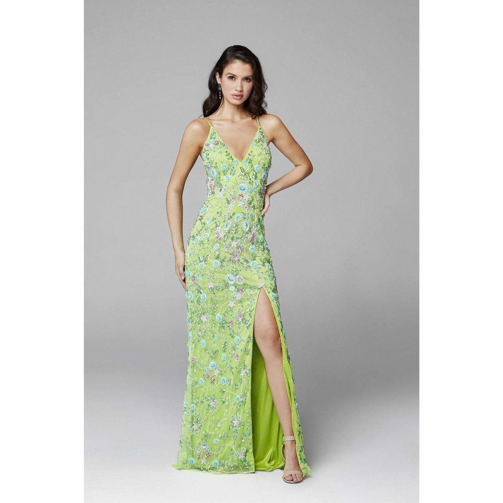 Primavera Couture prom gown Primavera Long Beaded Dress 3073
