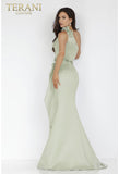 Terani Couture Dresses Terani Couture 231E0309 Dazzling Floor-length Column Shape One-shoulder dress