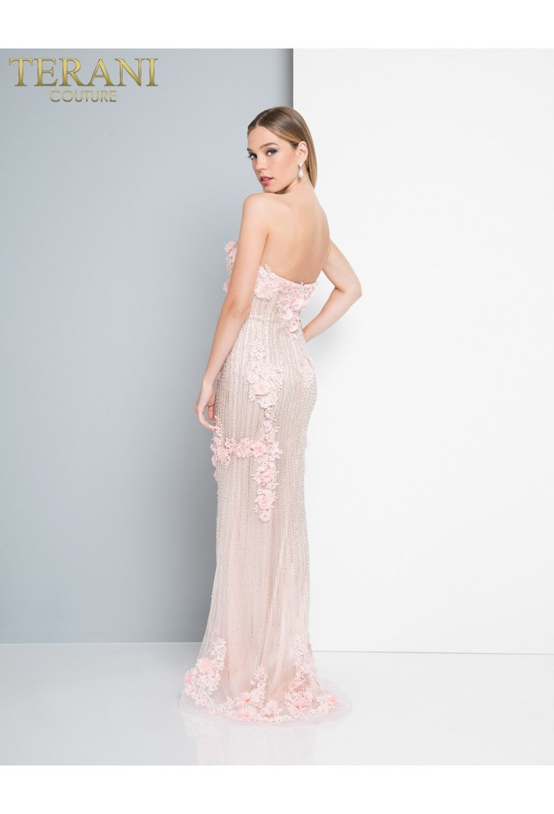 terani couture Evening Dress Terani Couture 1811P5508 Floral evening gown